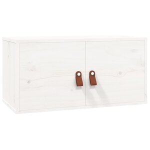 vidaXL Armoire murale blanc 60x30x30 cm Bois de pin massif