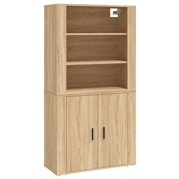 vidaXL Buffet haut Chêne sonoma Bois d'ingénierie