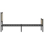vidaXL Cadre de lit en métal sans matelas chêne sonoma 80x200 cm