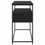 vidaXL Table console avec tiroir Chêne noir 100 x 40 x 75 cm