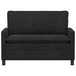 vidaXL Canapé Noir 126 x 81 x 87 5 cm Velours