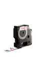 DYMO LabelManager cassette ruban D1 19mm x 7m Rouge/Blanc (compatible avec les LabelManager et les LabelWriter Duo)