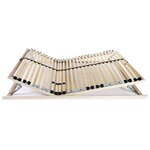 vidaXL Sommier à lattes sans matelas avec 28 lattes 7 zones 100x200 cm