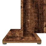 vidaXL Table à manger vieux bois 110 x 60 x 75 cm bois ingénierie