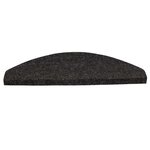 vidaXL Tapis d'escalier auto-adhésifs 10 Pièces anthracite 65x22 5x3 5 cm