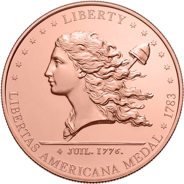 Monnaie LIBERTAS AMERICANA Liberty 5 Oz Cuivre 1$ Liberia 2026 (PRÉCOMMANDE)