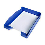 Q-connect corbeille à courrier empilable - PP documents - A4+ - Bleu