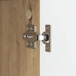 vidaXL Buffet Chêne artisanal 89 x 34 5 x 77 cm Bois d'ingénierie