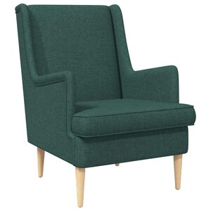 vidaXL Fauteuil Vert foncé Tissu