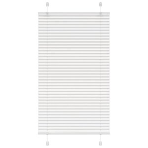 vidaXL Store plissé blanc 70x150 cm largeur du tissu 69 4 cm polyester