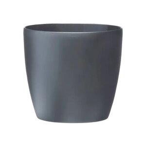 Brussels Pot de fleurs rond Roues 40 - Noir Ø 39 x 37 cm