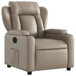 vidaXL Fauteuil inclinable électrique Cappuccino Similicuir