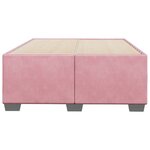 vidaXL Cadre de lit rose 120x190 cm velours