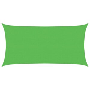 vidaXL Voile d'ombrage 160 g/m² Vert clair 3x6 m PEHD