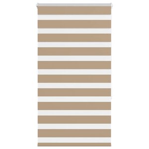 vidaXL Store zèbre marron sable largeur du tissu 70 9 cm polyester