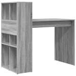 vidaXL Bureau Gris Sonoma 108 x 55 x 103.5 cm Bois d'ingénierie