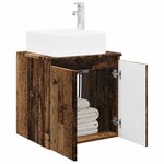 vidaXL Vanité de lavabo mural Bois ancien 53 x 35 x 63 cm