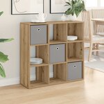 vidaXL Buffet Chêne artisanal 88 5 x 29 x 84 5 cm