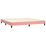 vidaXL Cadre de lit sans matelas rose 200x200 cm velours