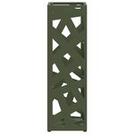 vidaXL Porte-parapluie Olive 15 5 x 15 5 x 49 cm Métal