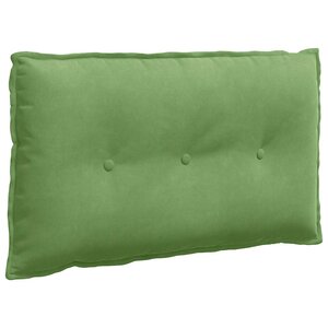 vidaXL Coussin de Dos Vert clair 80 x 50 cm Tissu en velours côtelé