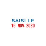 TRODAT Printy dateur 4850L8 Texte standard "SAISI LE"