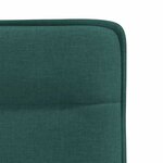 vidaXL Chaises à manger lot de 4 vert foncé tissu