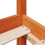 vidaXL Cadre de lit sans matelas cire marron 140x200cm bois pin massif