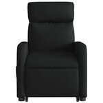 vidaXL Fauteuil inclinable noir tissu