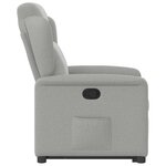 vidaXL Fauteuil inclinable gris nuage tissu