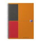 Notebook spiralé couverture rigide B5 160 Pages Ligné 6mm orange OXFORD