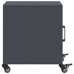 vidaXL Table de chevet anthracite 36x39x43 5 cm acier