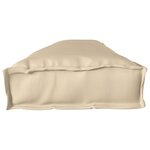 vidaXL Coussin de palette pour banc beige 200x40x8 cm en tissu Oxford
