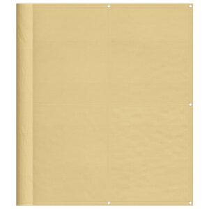 vidaXL Écran de balcon sable 120x300 cm 100 polyester oxford