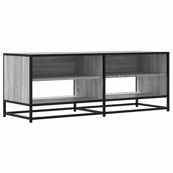 vidaXL Meuble TV sonoma gris 120 5x40x46 cm bois d'ingénierie et métal
