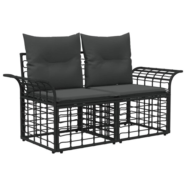 vidaXL Loveseat d'extérieur 2 pièces 2-Nombre de places