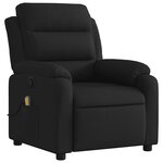 vidaXL Fauteuil de massage inclinable Noir Tissu
