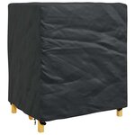 vidaXL Housse pour meubles Uni Noir 116 x 100 x 120 cm 600D