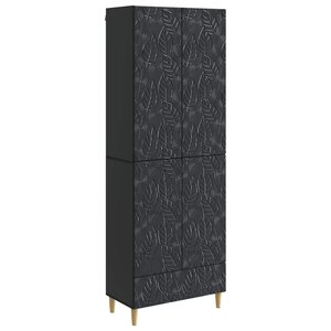 vidaXL Ensemble de Meubles 2 Pièces Noir Bois d'ingénierie