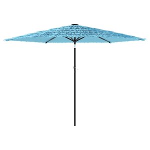 vidaXL Parasol de jardin avec mât en acier bleu 288x288x225 cm