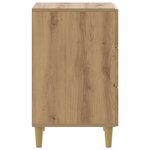 vidaXL Cabinet de chevet avec tiroir Chêne artisanal 43 x 41 x 66 5 cm