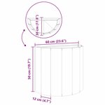 vidaXL Jardinière Argent 60 x 30 x 50 cm Acier inoxydable