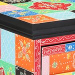 Meuble de rangement vidaXL Multicolore 40x40x60 cm en bois de mangue massif