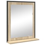 Ensemble de meubles de salle de bain 3 pièces vidaXL chêne sonoma en bois d'ingénierie