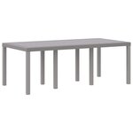 vidaXL Ensemble de salle à manger pour jardin 7 Pièces Gris clair
