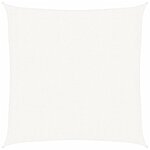 vidaXL Voile de parasol PEHD Carré 2 x 2 m Blanc