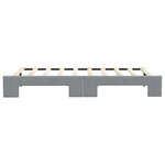 vidaXL Lit de jour avec lit gigogne gris clair 100x190 cm tissu