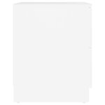 vidaXL Tables de chevet 2 Pièces blanc 40x40x50 cm bois d’ingénierie