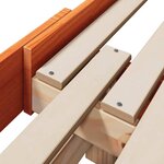 vidaXL Cadre de lit Brun cire 80 x 200 cm Bois d'ingénierie