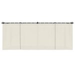 vidaXL Tonnelle avec rideaux crème 6x3 m acier